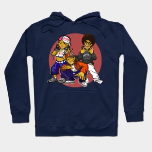 trio hip hop retro icon vintage Hoodie